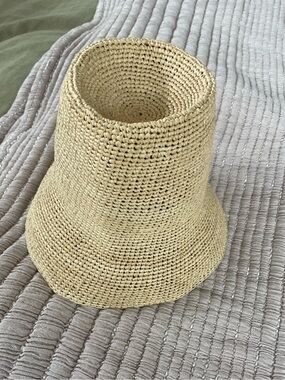 Janessa Leone Raffia (Straw) Crochet Bucket Hat - Toddler Size